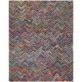 thumbnail image 6 of SAFAVIEH Nantucket Suzette Zigzag Stipes Cotton Area Rug, Multi, 8' x 8' Round, 6 of 10