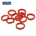 thumbnail image 3 of Uxcell 28mm Silicone Identifier Coding Tags Sleeve Key Cap Rings Cover, Red 10 Pack, 3 of 6