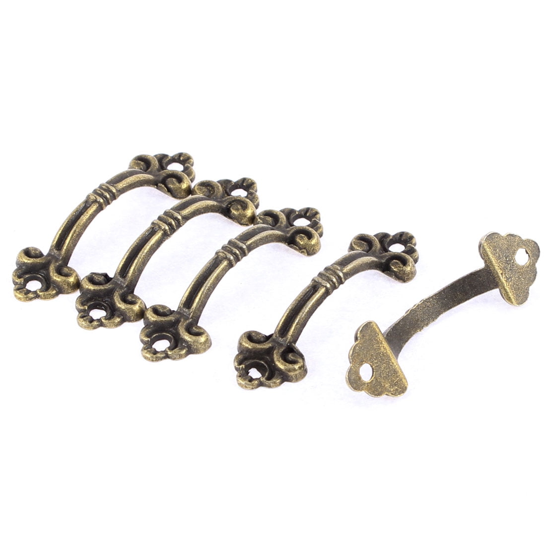 Jewelry Box Wooden Case Pull Handles Knobs Grips 48mmx15mm 5pcs