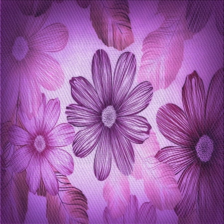 

Ahgly Company Indoor Square Patterned Dark Magenta Purple Area Rugs 7 Square