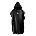 thumbnail image 3 of Poncho Zulema Surf Cambiando Robe poliéster microfibra negro, 3 of 8