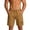 Brown, variant on Mens Workout Running Shorts Inseam, Quick Dry Nylon Spandex Casual Athletic Shorts with Pockets, Khaki,Size XL