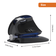 J-Tech Digital Wired Ergonomic Mouse with an Adjustable Angle Tilt, Vertical Mouse with Chroma RGB Color LED, Vertical Gaming Mouse with 4 DPI Settings (800/1200/2000/4000) Scroll Endurance [V628X]