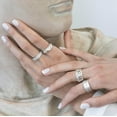 thumbnail image 4 of Energy Stone 925 Sterling Silver Simple Heart Meditation Spinner Ring (Style US68) (11), 4 of 5