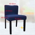 thumbnail image 2 of 2 Unids Opción De zul Boda Comedor B Taburete Cubierta De Respaldo Bajo Sil Cubierta De Deslizamiento Asiento Zulema Funda para silla de comedor, 2 of 6