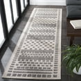 thumbnail image 2 of SAFAVIEH Milos Salvador Geometric Indoor/Outdoor Runner Rug, Beige/Grey, 2'3" x 8', 2 of 12