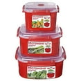 thumbnail image 3 of Sistema Micro-Ondes, Grand, 13,6 Tasse, Rouge, Sans BPA, Cuire et Servir le Récipient, 3 of 9