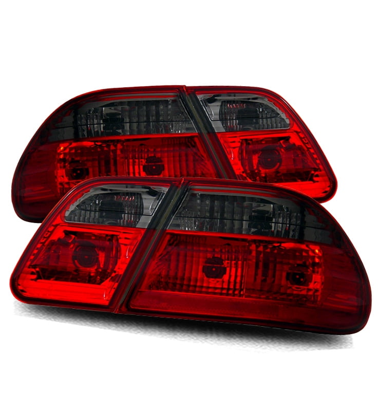 For 9602 Mercedes Benz W210 E320/E430/E55 Red Smoke Tail Lights Rear