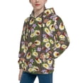 thumbnail image 2 of Sikiie Ladybugs And Flowers On A Wooden Youth Hoodie Sweatshirt Pullover Hooded Classic Casual Essentials Hoodiefor Boys Girls Kids -Medium, 2 of 6