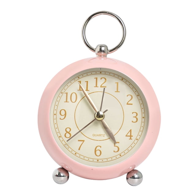 Reloj Despertador Retro Methold junto a la cama Electrónica Rosa claro