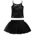 thumbnail image 3 of MSemis Girls Tops with Mesh Skirt Gymnastics Costume Ballet Leotards Tutu Dress, 3 of 5