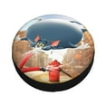Tom Cat Jerry Spare Tire Cover Wheel Tire Cover Fit Trailer, RV, SUV