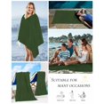 thumbnail image 5 of Solid Dark Green Beach Towels Oversized Super Absorbent, Retro Minimalism Abstract Denim Texture Lightweight Bath Towel Quick Dry Sets For Bathroom/Pool/Rv Camping/Beach Play/Gym Room/Picnic 30"x60", 5 of 8