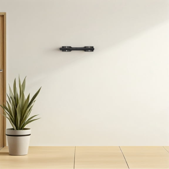 BESTYASH Black Closet Pull Out Bar for Hangers with Extendable Rail and Modern Minimalist Look