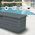 thumbnail image 2 of CoSoTower 260 Gallon Metal Outdoor Deck Box Waterproof, Extra Large Patio Storage Box with Lockable Storage Containers for Patio Furniture Cushions, Pool Accessories, Garden Tools Dark Gray, 2 of 8
