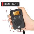 thumbnail image 1 of Portable Radio Mini AM FM Weather Radio Pocket Radio LCD Screen Digital Alarm Clock Radio Player, 1 of 5