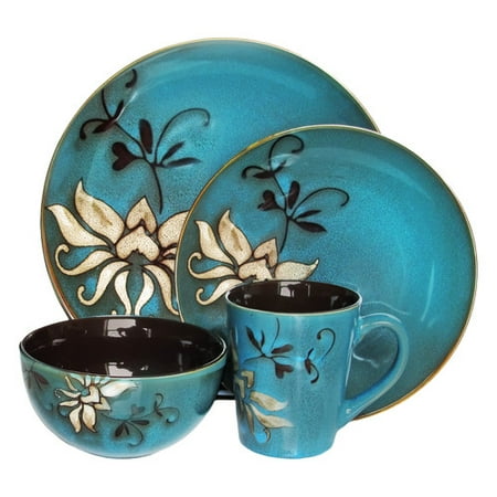 Atelier Cocktail - American Atelier Mirabel Blue 16-Piece Dinnerware Set