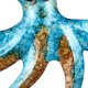 thumbnail image 5 of Tomfeel Pulpo Gancho de pared de hierro para colgar animales Artesanía 6 ganchos Tomfeel Escultura de hierro, 5 of 6