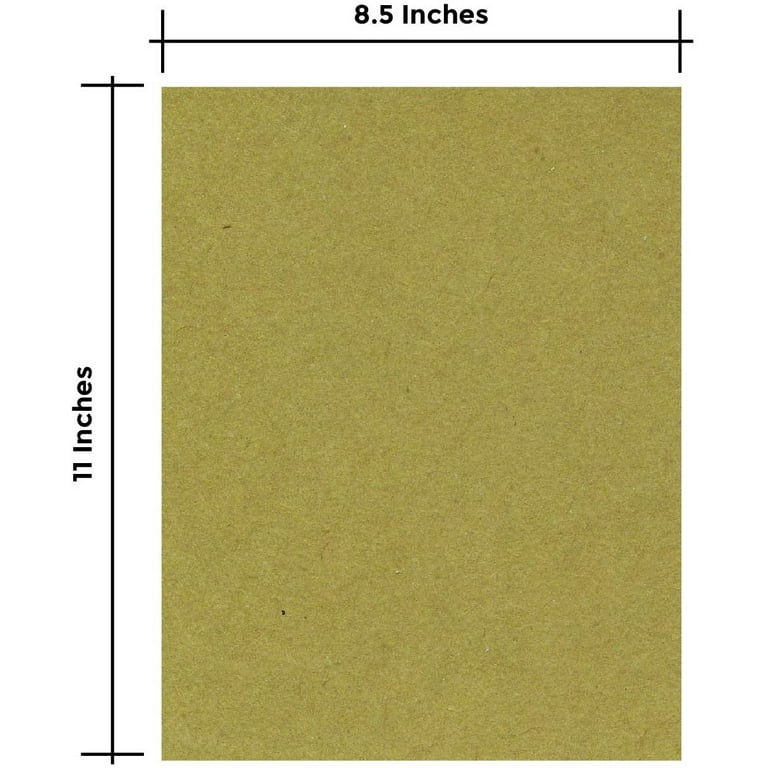  Chipboard Sheets 8.5 x 11 - 100 Sheets of 22 Point Chip Board  for Crafts - This Kraft Board is a Great Alternative to MDF Board and  Cardboard Sheets