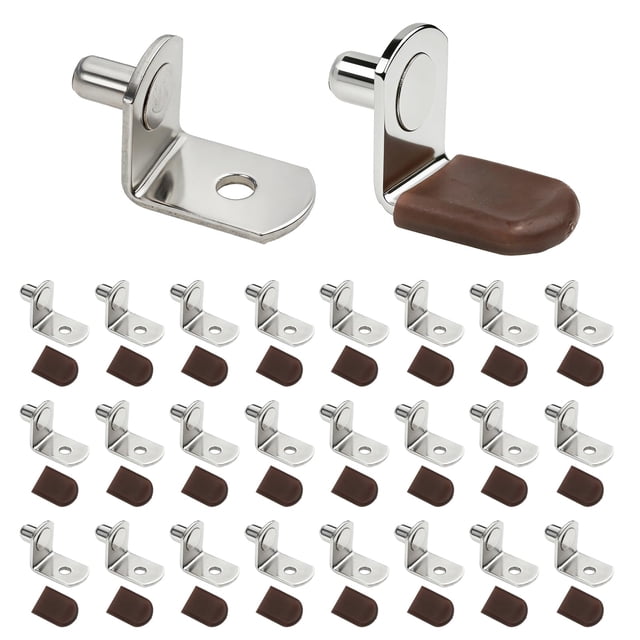 Soportes para estantes RiseQuintador de metal en forma de L de 5 mm, 50 piezas