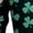 Black, variant on St Patricks Day Shirt Women Sexy See Through Mesh Bodysuits Long Sleeve Neck Shamrock Graphic Y2k Tops Sheer Outfit
