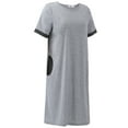 thumbnail image 6 of WBQ Womens Nightgowns Short Sleeve Nightshirt Round Neck Sleep Shirt Comfy Nightdress, 6 of 8