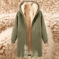thumbnail image 5 of Mens Fleece Full Zip Hoodie Casual Solid Color Outdoor Pocket Long Sleeve Warm Hoodie Coat, 5 of 7