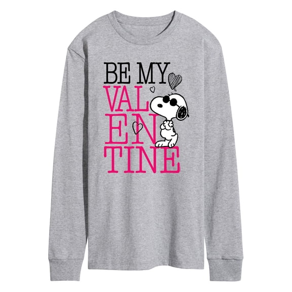 Peanuts - Be My Valentine - Men's Long Sleeve Graphic T-Shirt