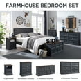 thumbnail image 3 of IFGET Dresser for Bedroom with 6 Drawers Tall & Large, Farmhouse Wood Dresser & Chests of Drawers, 3 of 6