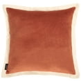 thumbnail image 2 of Safavieh Jordy 18" x 18" Modern Cotton Decorative Pillows, Burnt Orange/Natural, 2 of 4