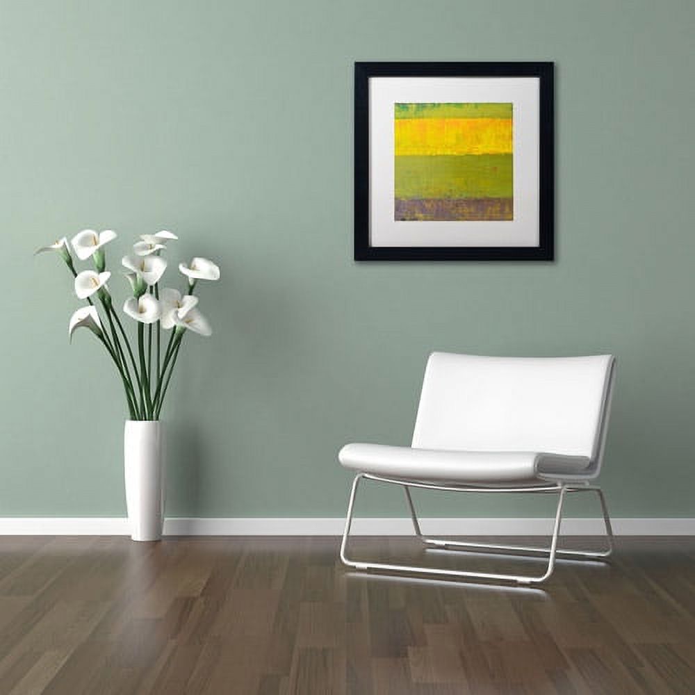 Trademark Fine Art "Highway Series Sunrise" Canvas Art by Michelle Calkins, White Matte, Black Frame
