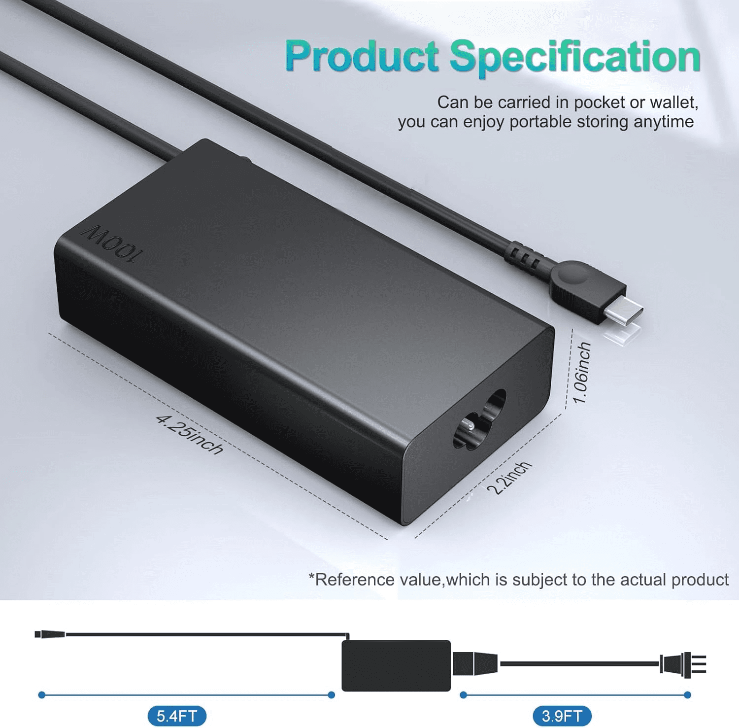 100W USB C Charger for Lenovo Yoga 9 9i 7 7i ThinkBook 15 16 Slim 7 Pro Ideapad 5Pro16 ThinkBook IdeaPad Type C Laptop Power Supply
