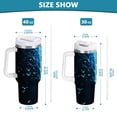 thumbnail image 6 of Yayeee 40oz Stainless Steel Tumbler with Straw and Handle Double-Wall Insulated Travel Water Bottle, Blue Tree, 6 of 8