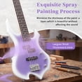 thumbnail image 5 of Ktaxon 44in Electric Bass Guitar with 20W Amp, 4 String Flame Style Bass Guitar Starter Kit, Purple, 5 of 10