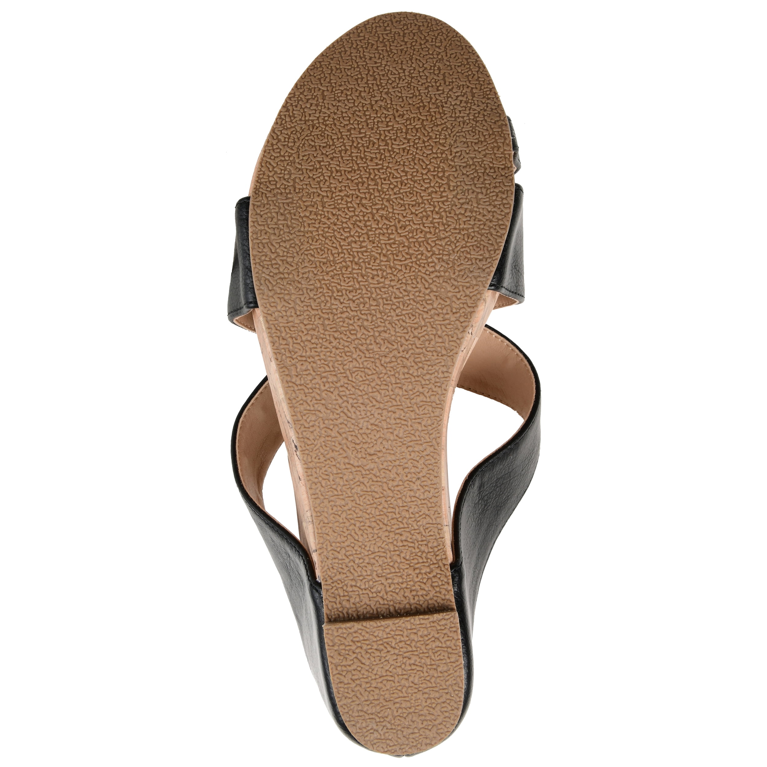 Journee Womens Rayna Wedge Heel Slip On Sandals