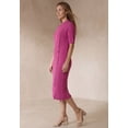 thumbnail image 3 of Jessica London Women's Plus Size Button Front Sweater Dress, 3 of 6