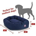 thumbnail image 2 of Majestic Pet Poly/Cotton Bagel Pet Bed for Dogs, Calming Dog Bed Washable, Medium, Blue, 2 of 6