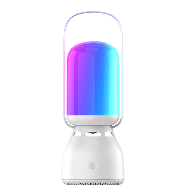 Altavoces Bluetooth Inalámbrico Sonido Y Luz Portátiles Inalámbricos Bluetooth Al Aire Libre Subwoofer Impermeable Bluetooth Altavoz Pequeño Altavoz de Luz de Color Del Hogar Altavoces Portátiles Blue