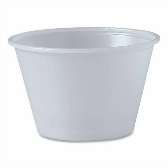 Polystyrene Portion Cups, 4 oz, Plastic, Translucent, 250/Bag, 10 Bags/Carton | Bundle of 2