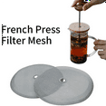thumbnail image 4 of 20X French Press Replacement Filter Screen Reusable Stainless Steel Mesh Filter for  French Press Coffee Makers, 4 of 8