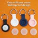thumbnail image 2 of 4 Pack IPX8 Waterproof AirTag Keychain，with Soft Silicone Holder Case Key Ring，Lightweight, Anti-Scratch, Easy Installation, Full-Body Shockproof Air Tag Holder for Luggage,Keys, Dog Collar etc., 2 of 5