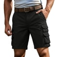 thumbnail image 2 of Mens Cargo Shorts Relaxed Fit Bermuda Shorts for Men Breathable Utility Outdoor Casual Daily Shorts, 2 of 5