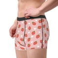thumbnail image 3 of Wukai Strawberry Print Men’s Underwear Breathable Boxer Briefs,&nbsp;Moisture Wicking & Breathable-Small, 3 of 7