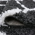 thumbnail image 6 of Transitional 9x12 Area Rug Shag Thick (8'9'' x 12'2'') Geometric Dark Gray, White Living Room Easy to Clean, 6 of 9