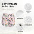 thumbnail image 4 of Yiaed Fish Seahorse Print Women's Running Shorts with Liner 3 Zipper Pockets Elastic Workout Athletic Gym Yoga Shorts-XX-Large, 4 of 7