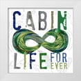 thumbnail image 1 of Longfellow Designs 26x26 White Modern Wood Framed Museum Art Print Titled - Cabin Life, 1 of 4