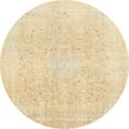 thumbnail image 1 of Ahgly Company Indoor Round Abstract Sun Yellow Abstract Area Rugs, 6' Round, 1 of 6