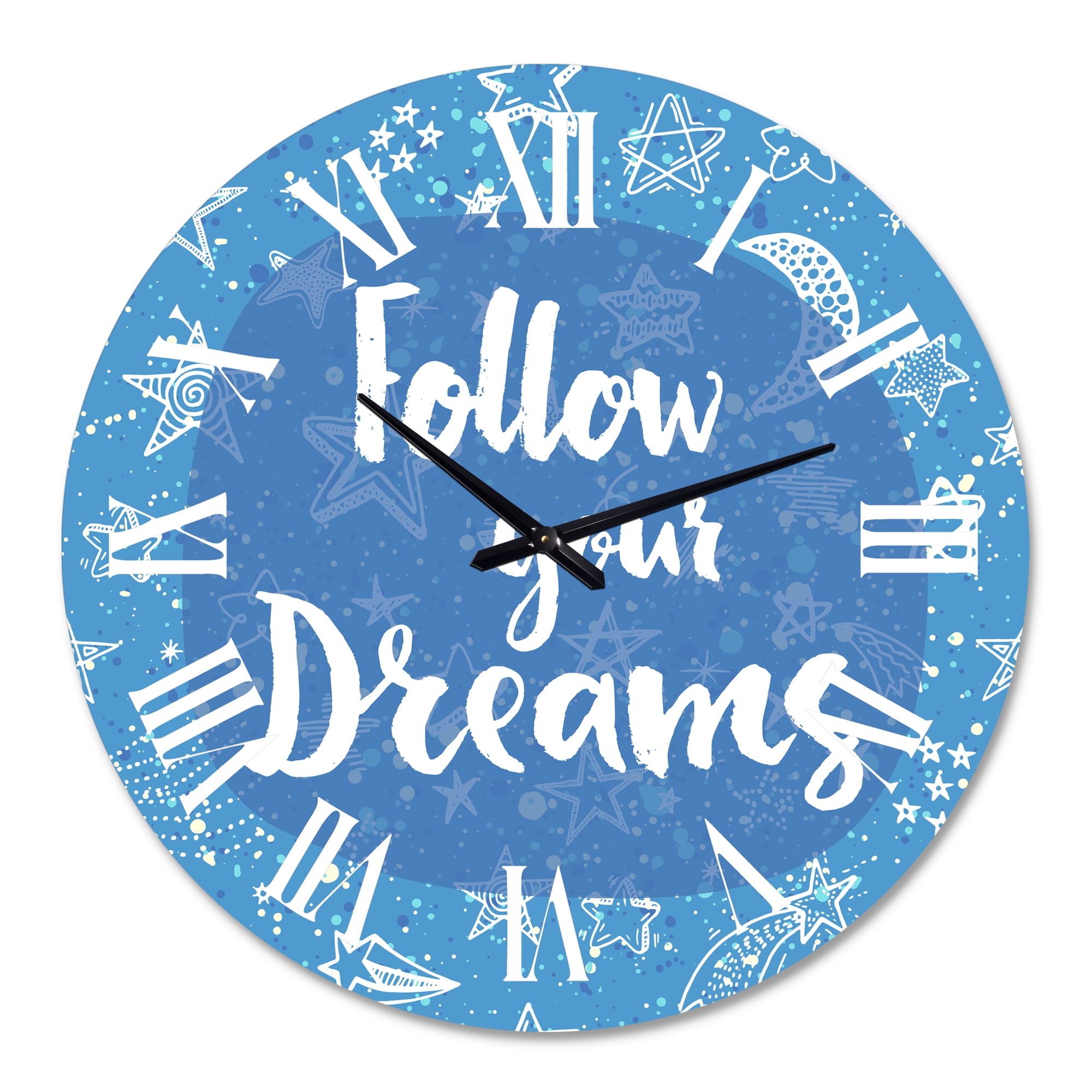 Designart 1 in Quartz Modern/Contemporary Wall Clock