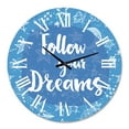 thumbnail image 2 of Designart 'Follow Your Dreams Ii' Modern Wall Clock, 2 of 5
