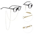 thumbnail image 3 of Unique Bargains 1 Pc Eyeglass Chain Glasses Chain Copper Snake Chain Pattern 75cm L Light Gold Tone, 3 of 5